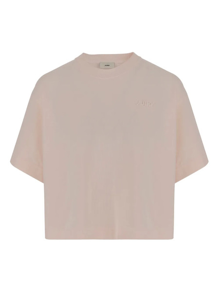  Autry Embroidered-logo T-shirt - Pink 