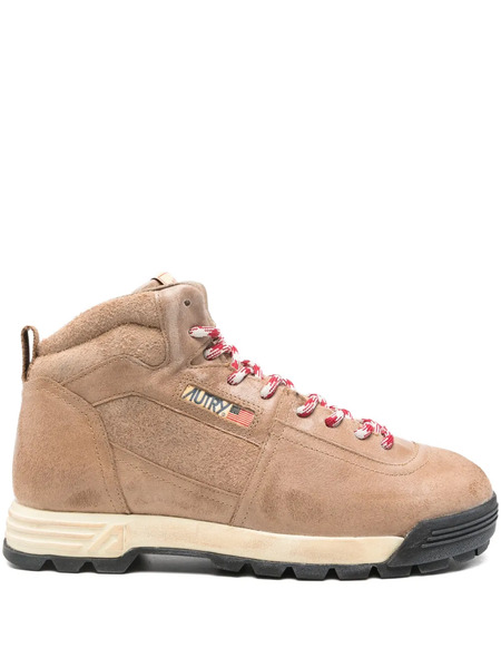  Autry Lace-up Leather Boots - Neutrals 