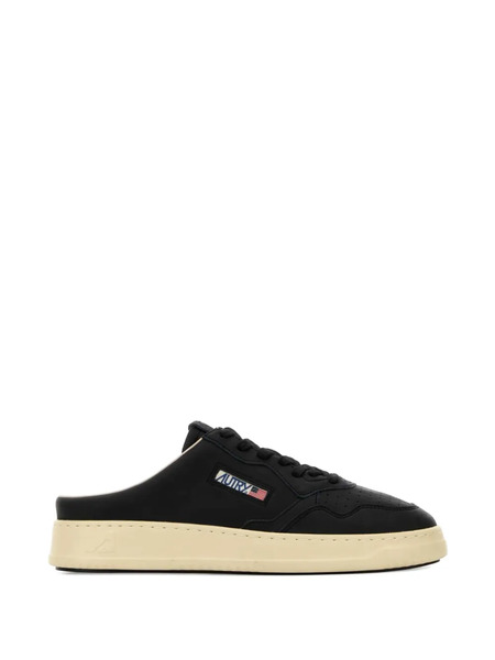  Autry Leather Mule Sneakers - Black 