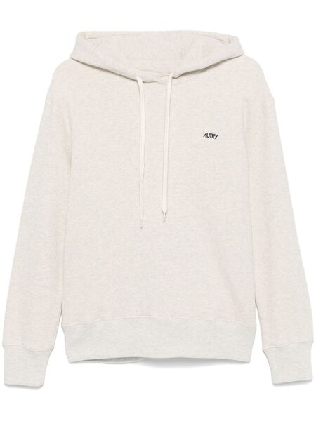  Autry Logo-embroidered Hoodie - Neutrals 
