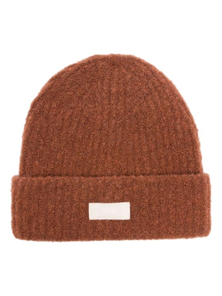  Autry Logo-patch Beanie Hat - Brown 