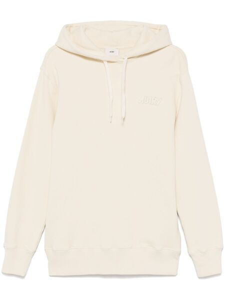  Autry Logo-patch Hoodie - Neutrals 