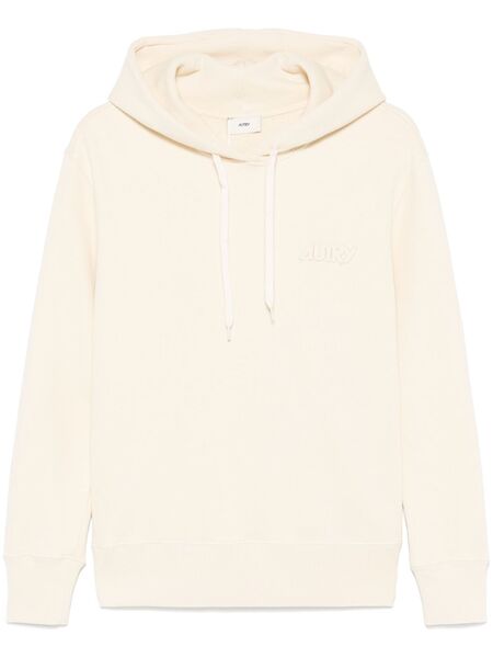 Autry Logo-patch Hoodie - Neutrals 