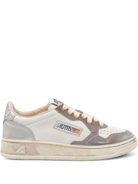  Autry Medalist Leather Sneakers - Grey 
