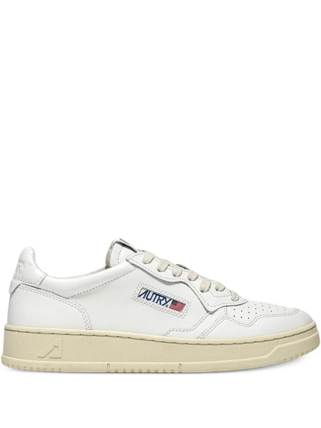  Autry Medalist Leather Sneakers - White 