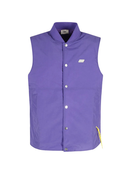  Autry Press-stud Fastening Vest - Purple 