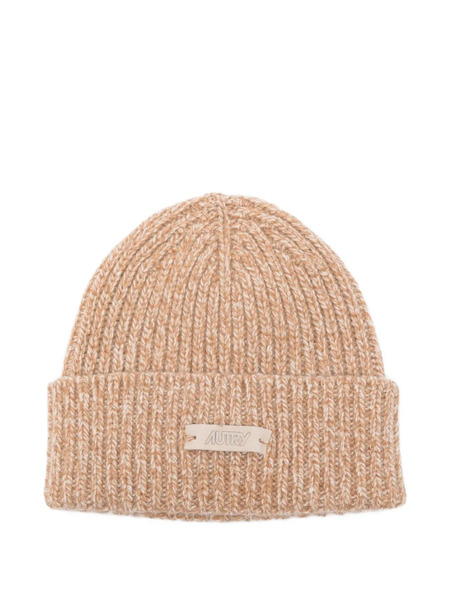  Autry Ribbed Beanie - Brown 