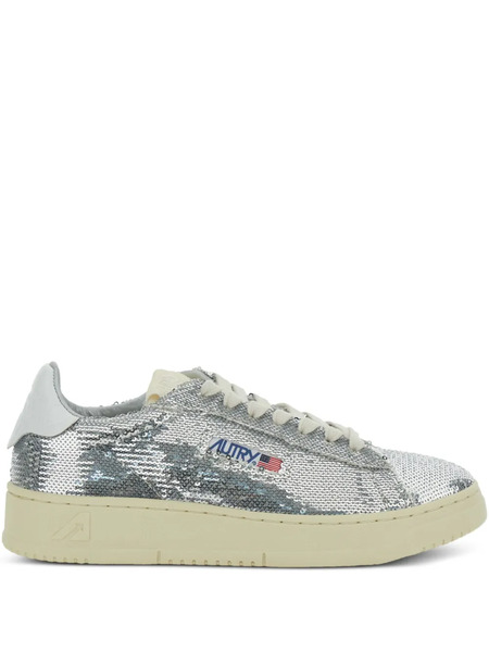  Autry Sequin Embellished Sneakers - Silver 