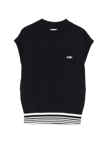  Autry Stripe-detailed Vest - Blue 