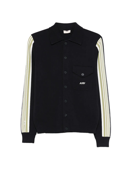  Autry Striped Pocket Jacket - Blue 
