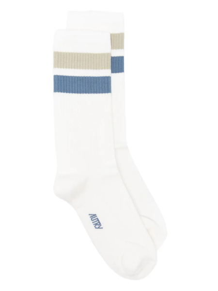  Autry Striped Socks - White 