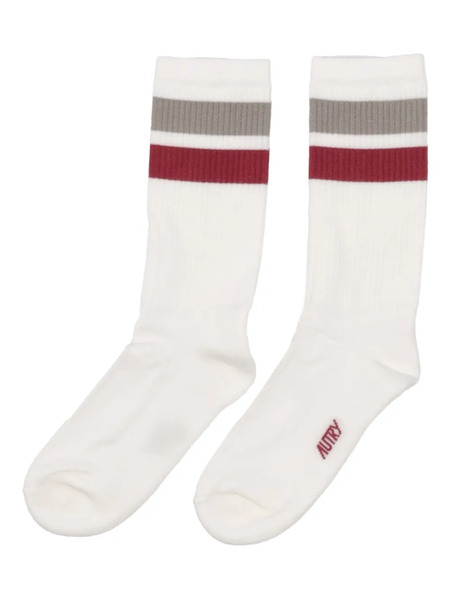  Autry Striped Socks - White 