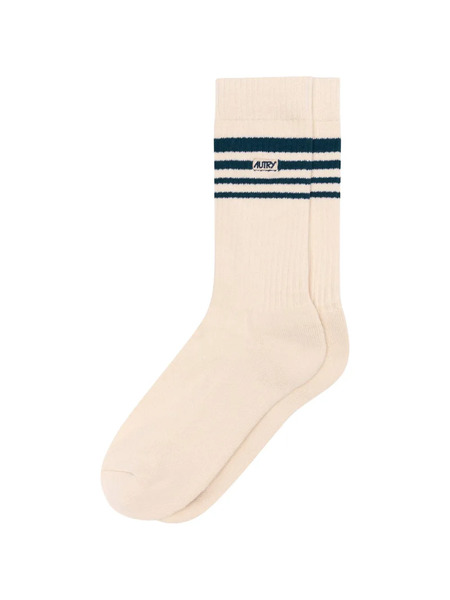  Autry Striped Socks - White 