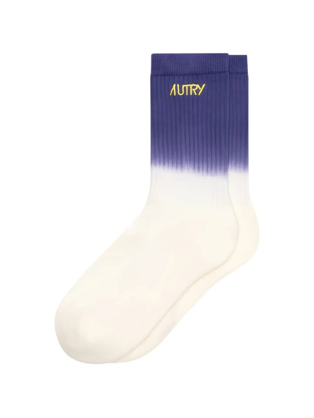  Autry Tie-dye Ribbed Socks - Neutrals 
