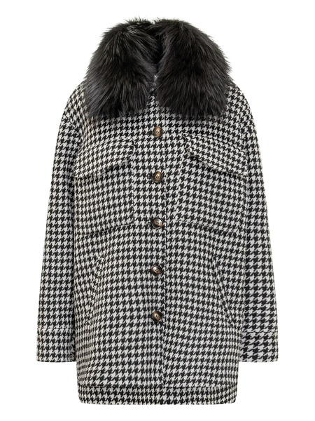  Ava Adore Fur-collar Coat - White 