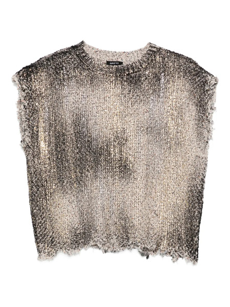  Avant Toi Distressed Vest - Neutrals 