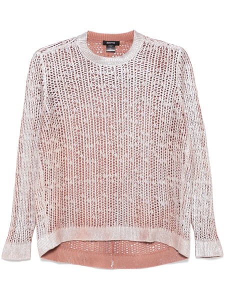  Avant Toi Foil-print Sweater - Silver 