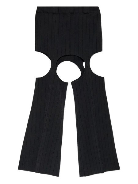  Avavav Cut-out Ribbed Skirt - Black 