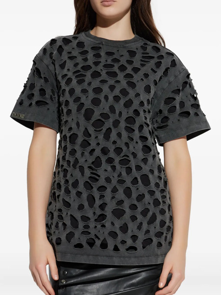  Avavav Distressed Short-sleeve T-shirt - Grey 