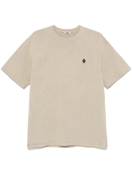  Avavav Embroidered-logo T-shirt - Neutrals 
