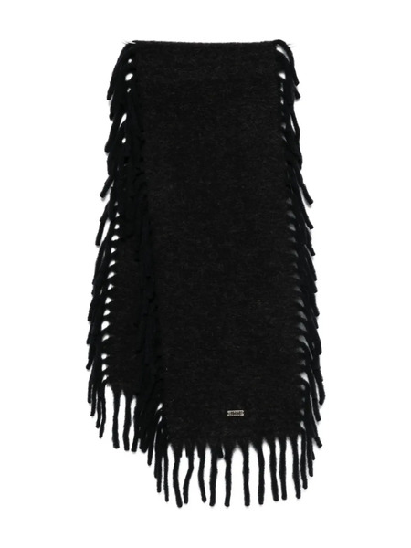  Avavav Fringed Scarf - Black 