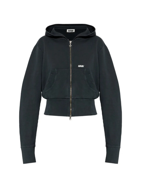  Avavav Hooded Zip Knitwear - Black 