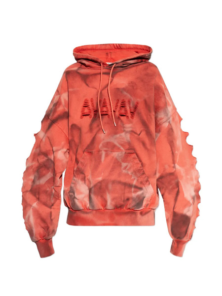  Avavav Laser Cut Logo Hoodie - Orange 
