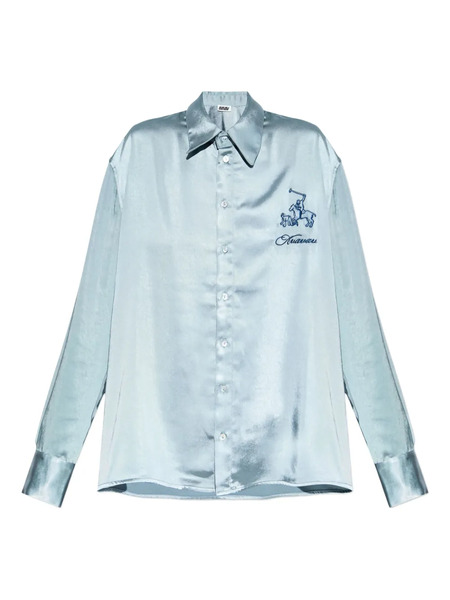  Avavav Logo-embroidered Shirt - Blue 