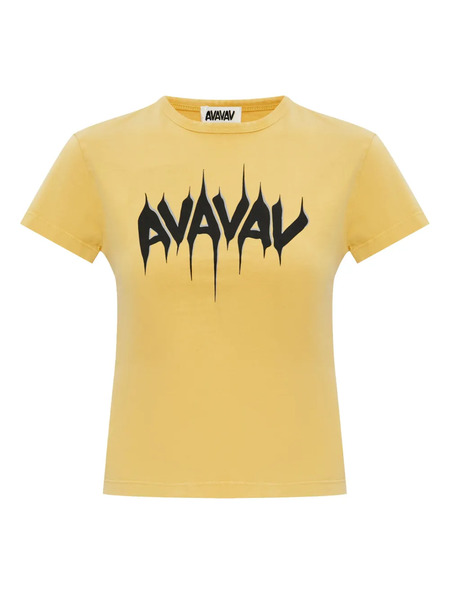  Avavav Logo-print T-shirt - Yellow 