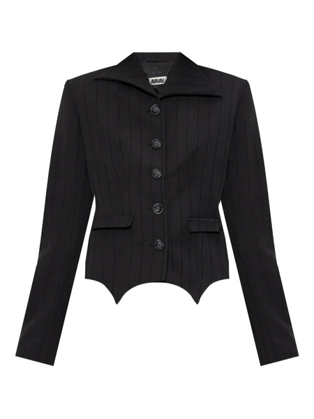  Avavav Petite Pinstripe Jacket - Black 