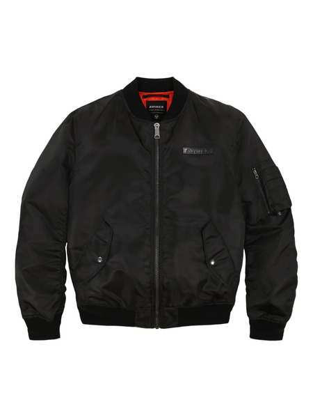  Avirex Zip Bomber Jacket - Black 