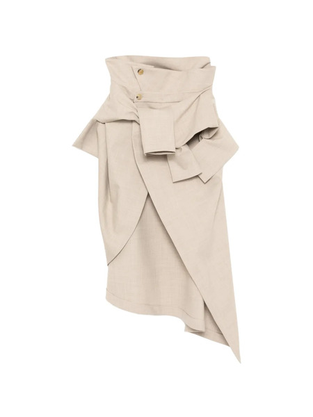  A.w.a.k.e. Mode Asymmetric Skirt - Neutrals 