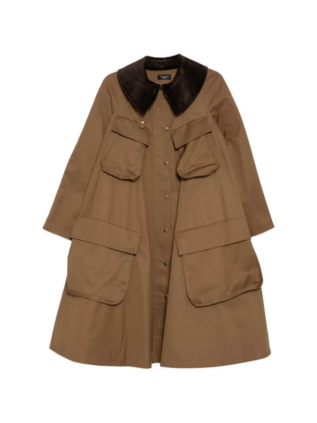  A.w.a.k.e. Mode Gaberdine Coat - Brown 