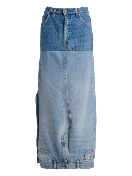  A.w.a.k.e. Mode Mirror Effect Skirt - Blue 
