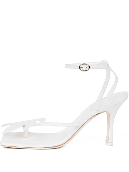  A.w.a.k.e. Mode 80mm Delta Palma Pumps - White 