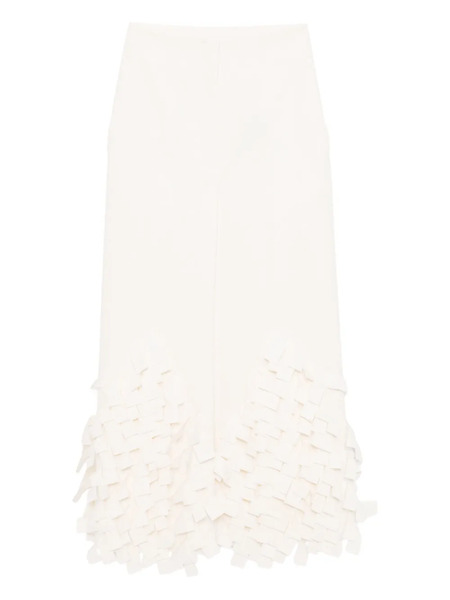  A.w.a.k.e. Mode Rectangle Detail Pants - White 