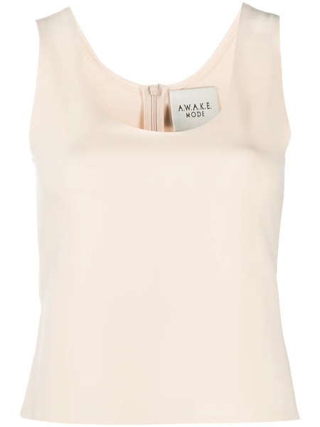  A.w.a.k.e. Mode U-neck Fitted Vest - Neutrals 