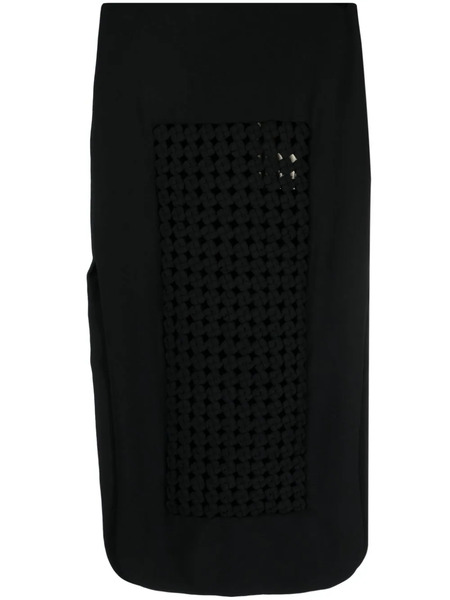 A.w.a.k.e. Mode Woven Midi Skirt - Black 