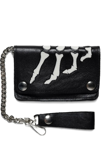  Awake Ny Vanson Bones Wallet - Black 