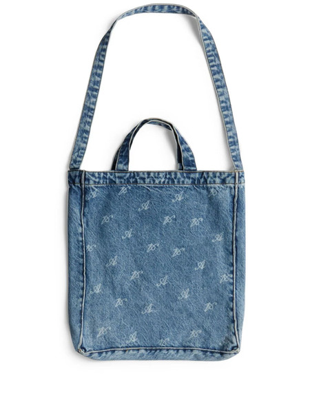  Axel Arigato Dune Script Denim Tote Bag - Blue 