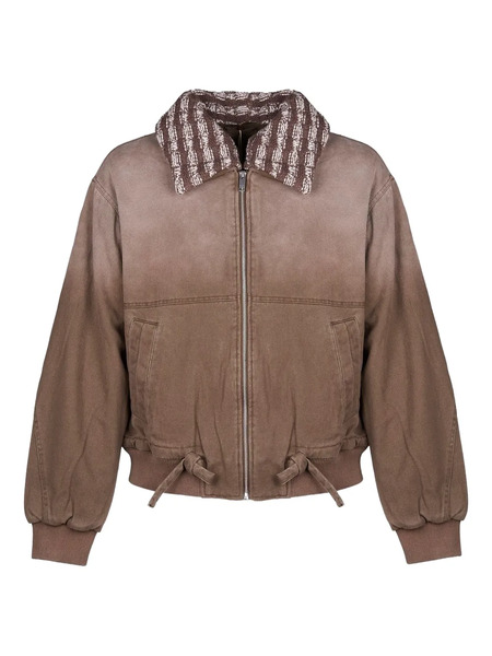  Axel Arigato Knitted-collar Jacket - Brown 