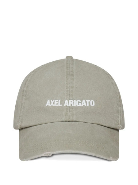  Axel Arigato Logo-embroidered Distressed Cap - Neutrals 