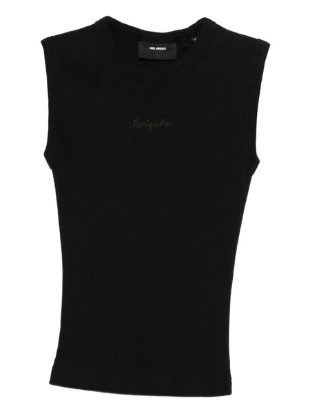  Axel Arigato Ribbed Knit Top - Black 