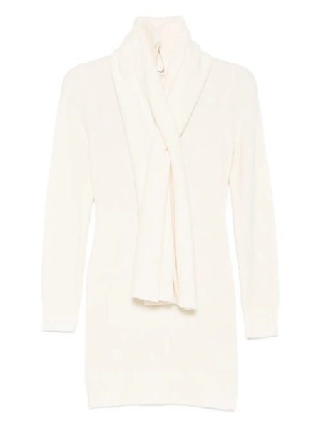  Aya Muse Amar Scarf Mini Dress - Neutrals 
