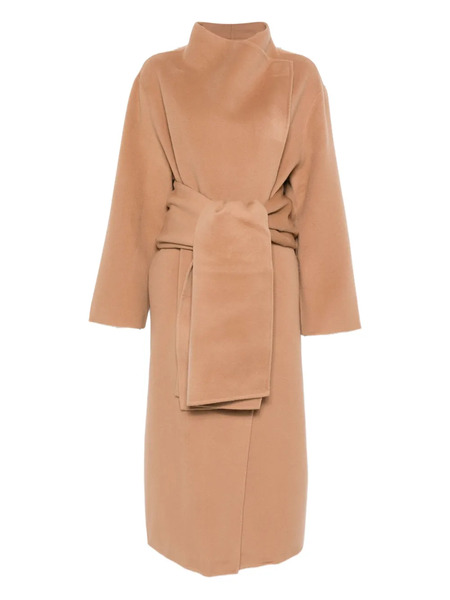  Aya Muse Belted Felted Coat - Neutrals 