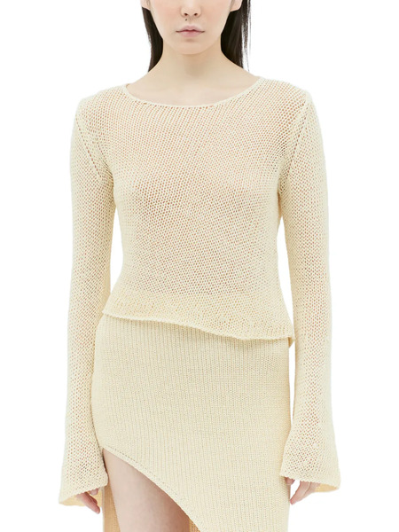  Aya Muse Dai Flared-sleeve Top - Neutrals 