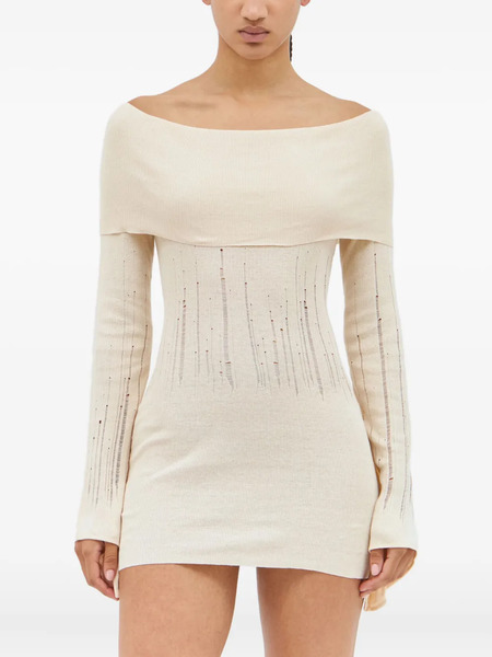  Aya Muse Deva Mini Dress - Neutrals 