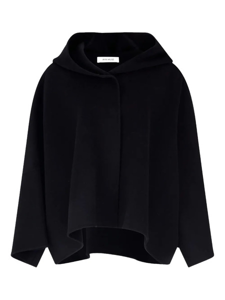  Aya Muse Hooded Cape - Black 
