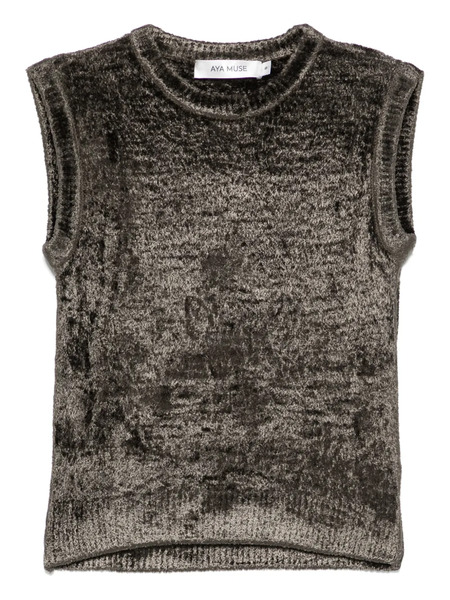  Aya Muse Knitted Tank Top - Green 