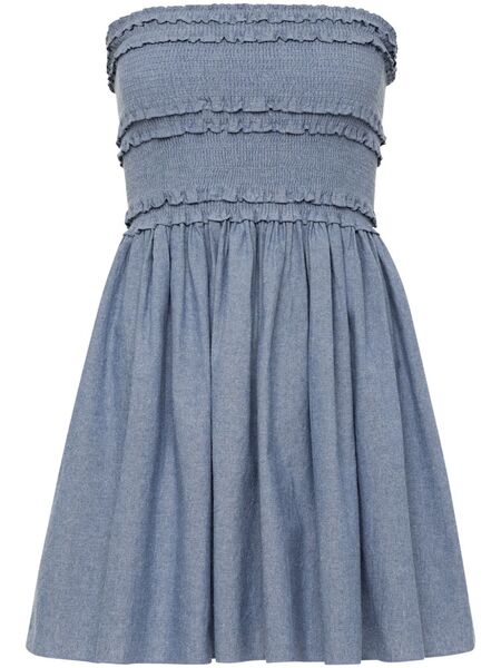  Azeeza Anya Chambray Minidress - Blue 